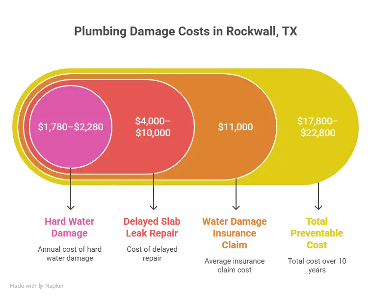 rockwall plumbing cost damage