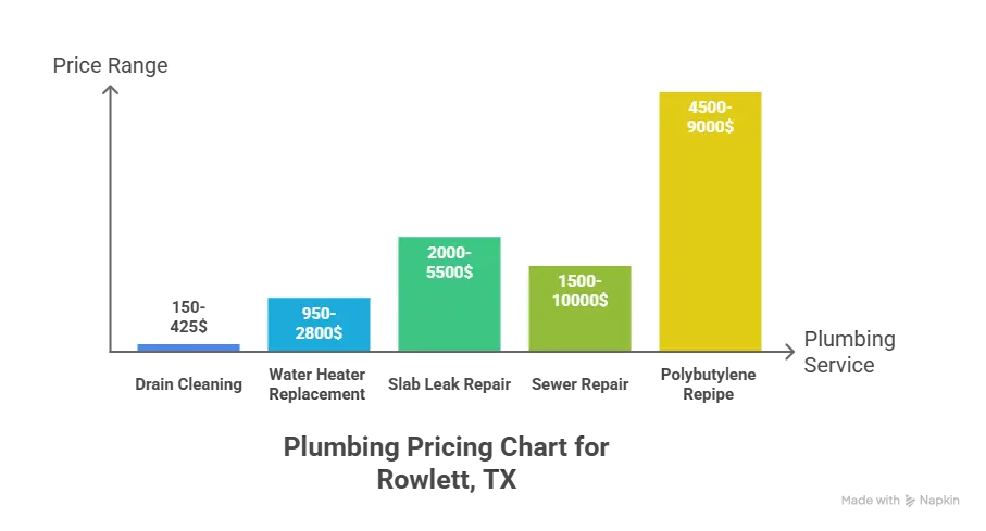 Rowlett, TX 9 rowlett tx plumber cost chart 2026 1