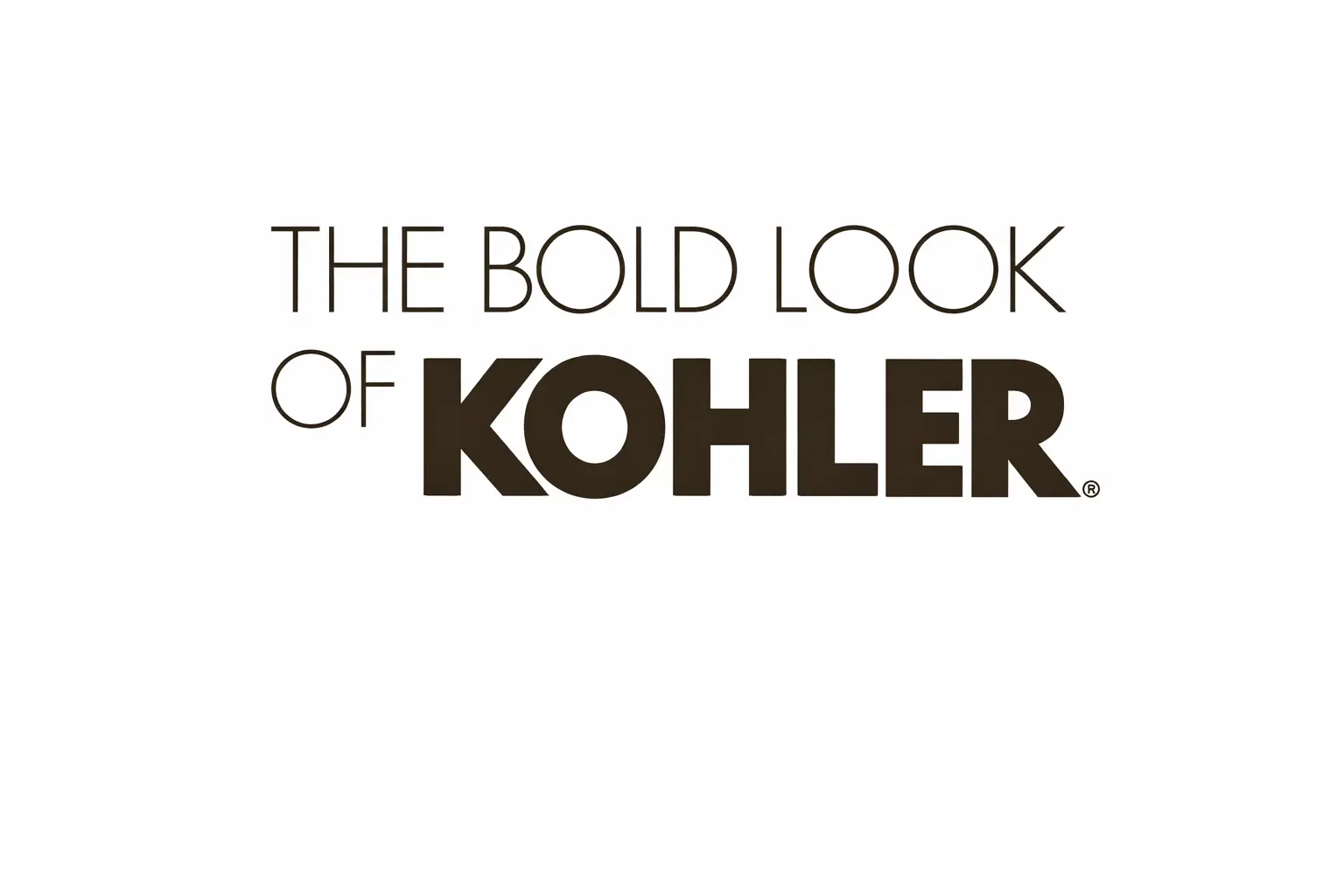 the bold look of kohler company logo